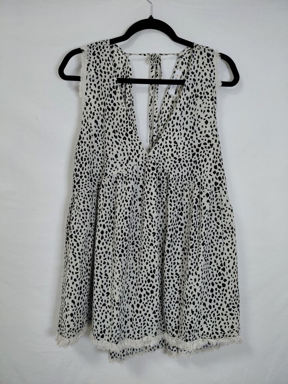 NWT umgee + U.S.A Linen Plus Polka Dot Knit Polka Dot Sleeveless Size 2XL